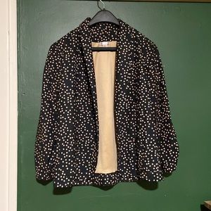 Xhiliration polka-a-dot top. Size medium